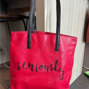 Seriously Red Tote Bag